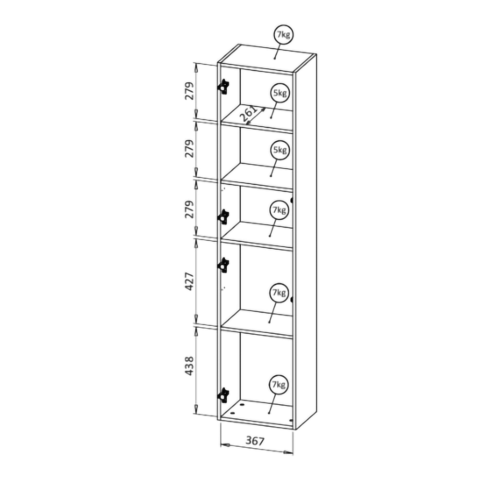 Vetrina Longano, Beige