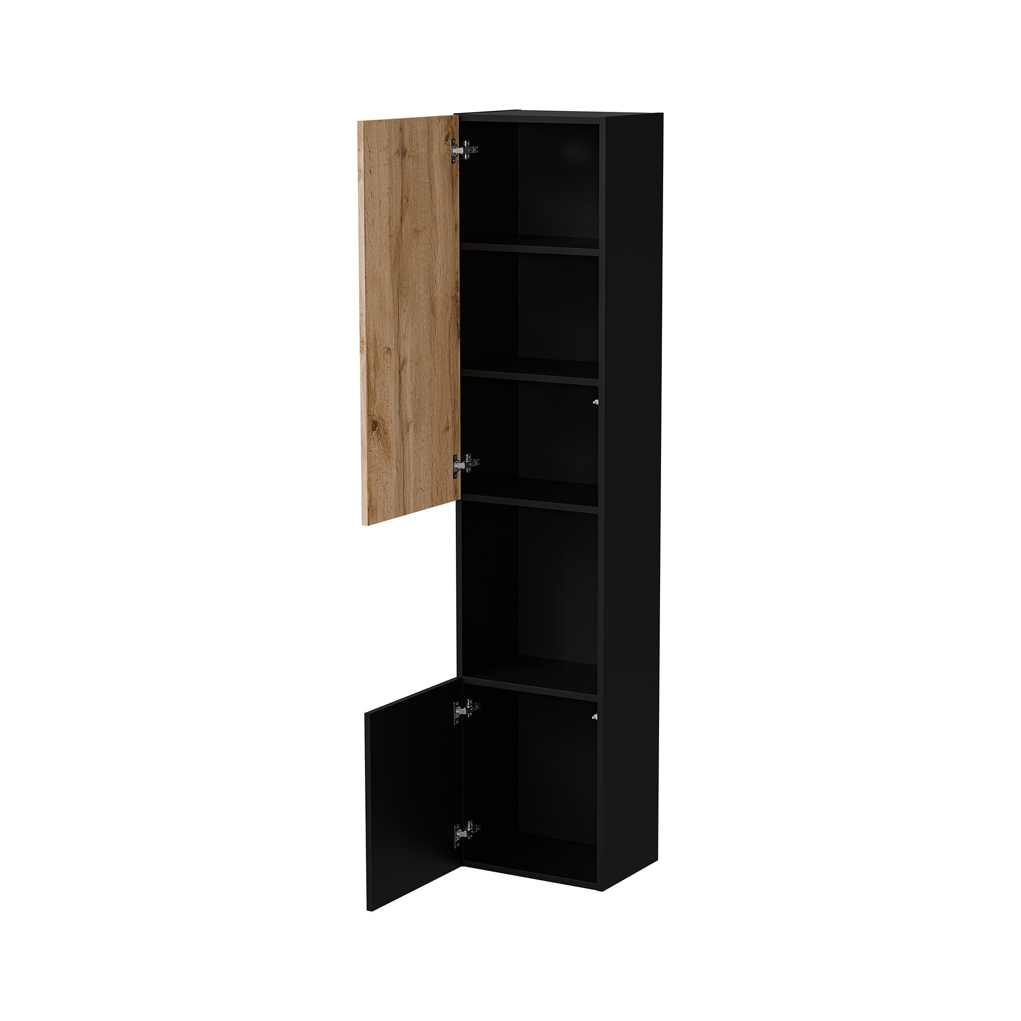 Vetrina Botte, Antracite e Rovere