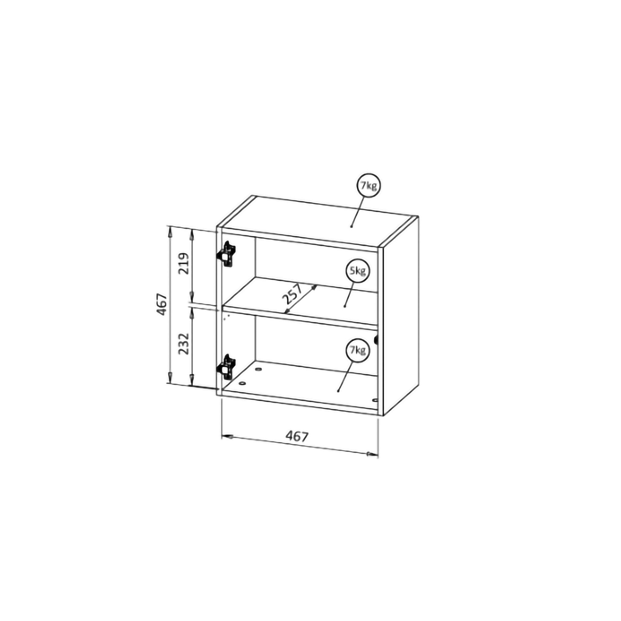 Mobile pensile Sparone, Antracite