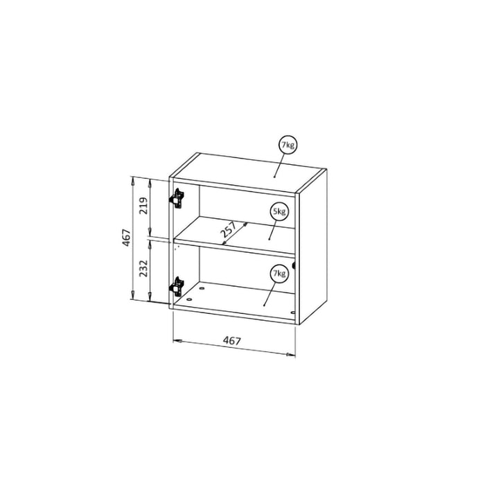 Mobile pensile Sparone, Antracite