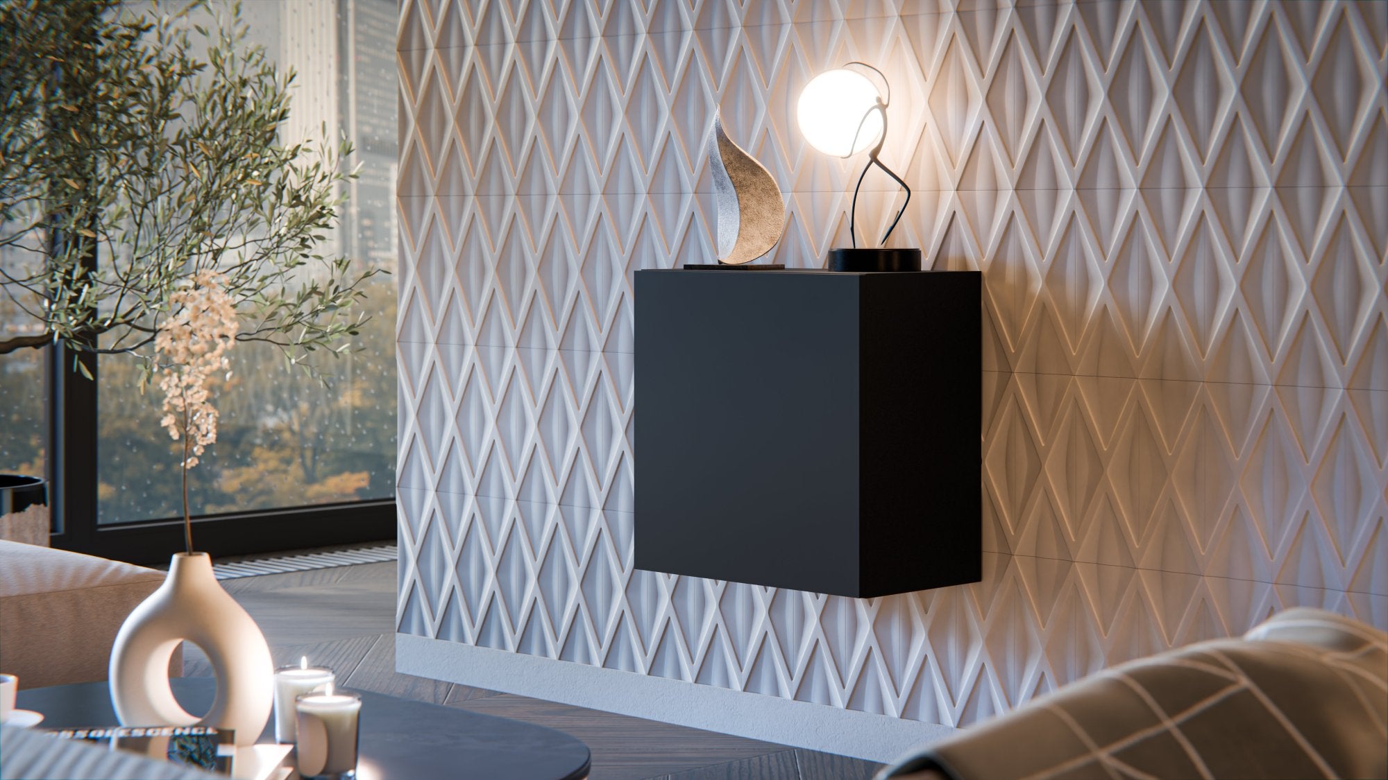 Mobile pensile Sparone, Antracite