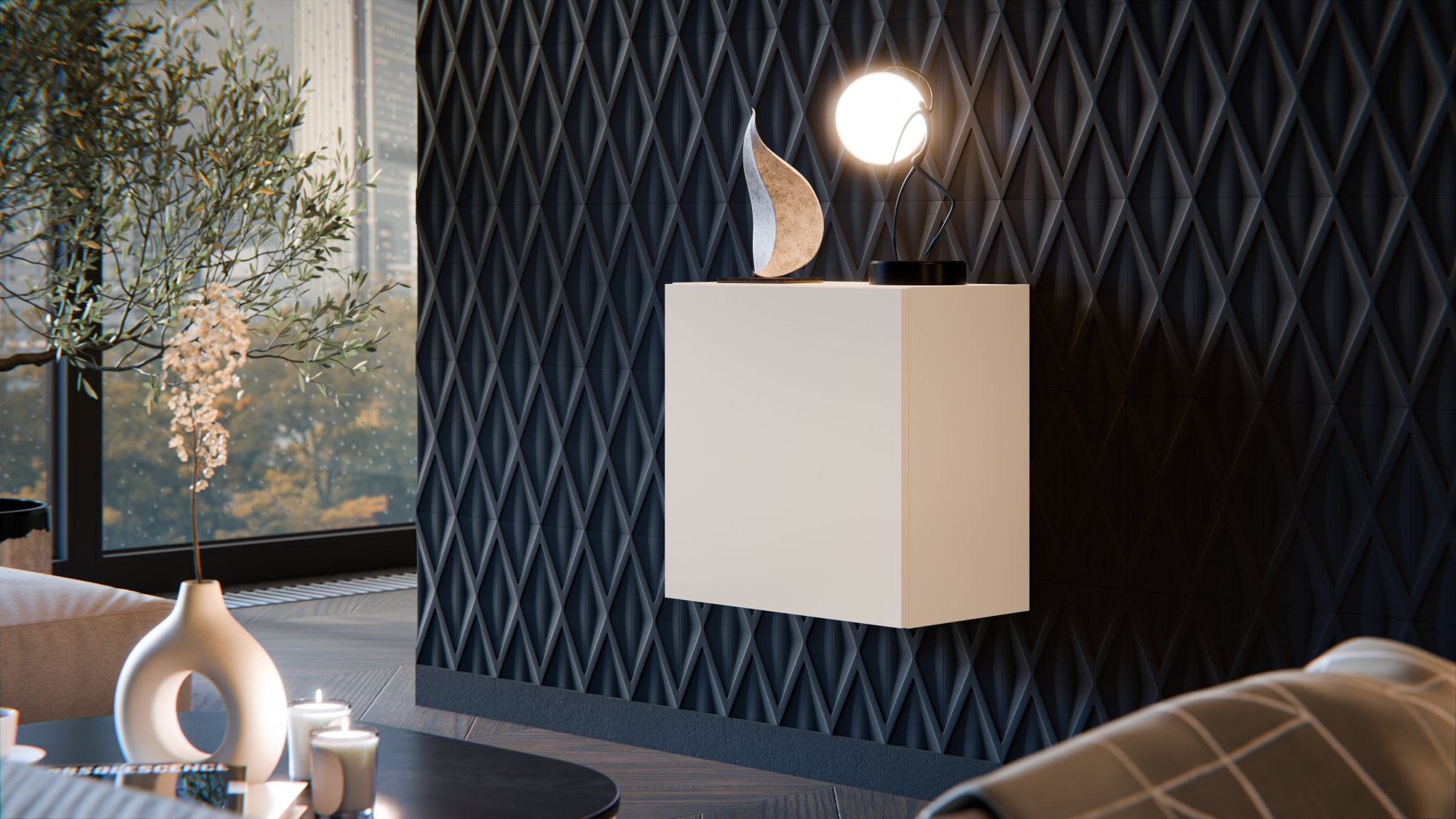 Mobile pensile Sparone, Beige