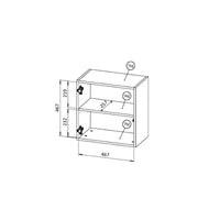 Mobile pensile Sparone, Beige e Rovere