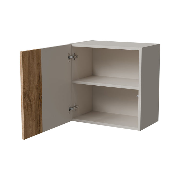 Mobile pensile Fonteno, Beige e Rovere