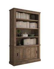Biblioteca Evandro, Libreria 3 Ripiani, 122x40x203h cm Marrone Noce