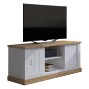 Mesola, Mobile Porta tv un Ripiano, 45x46x60h cm Bianco Rovere