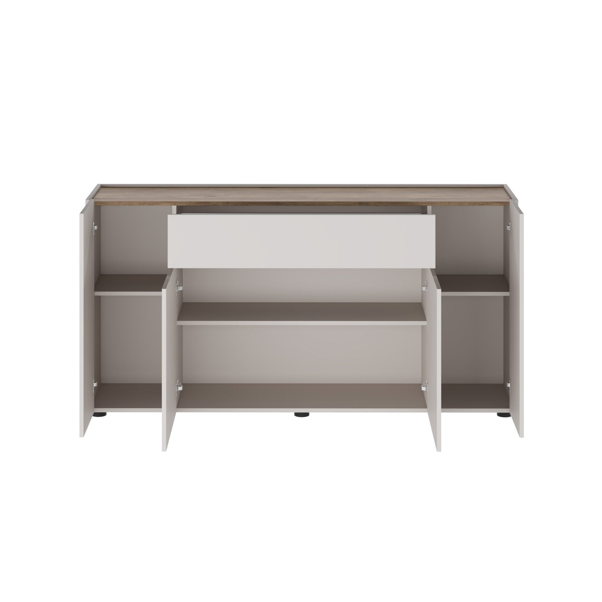 Madia Cirimido, Credenza un Cassetto, 170x40x85h cm Beige