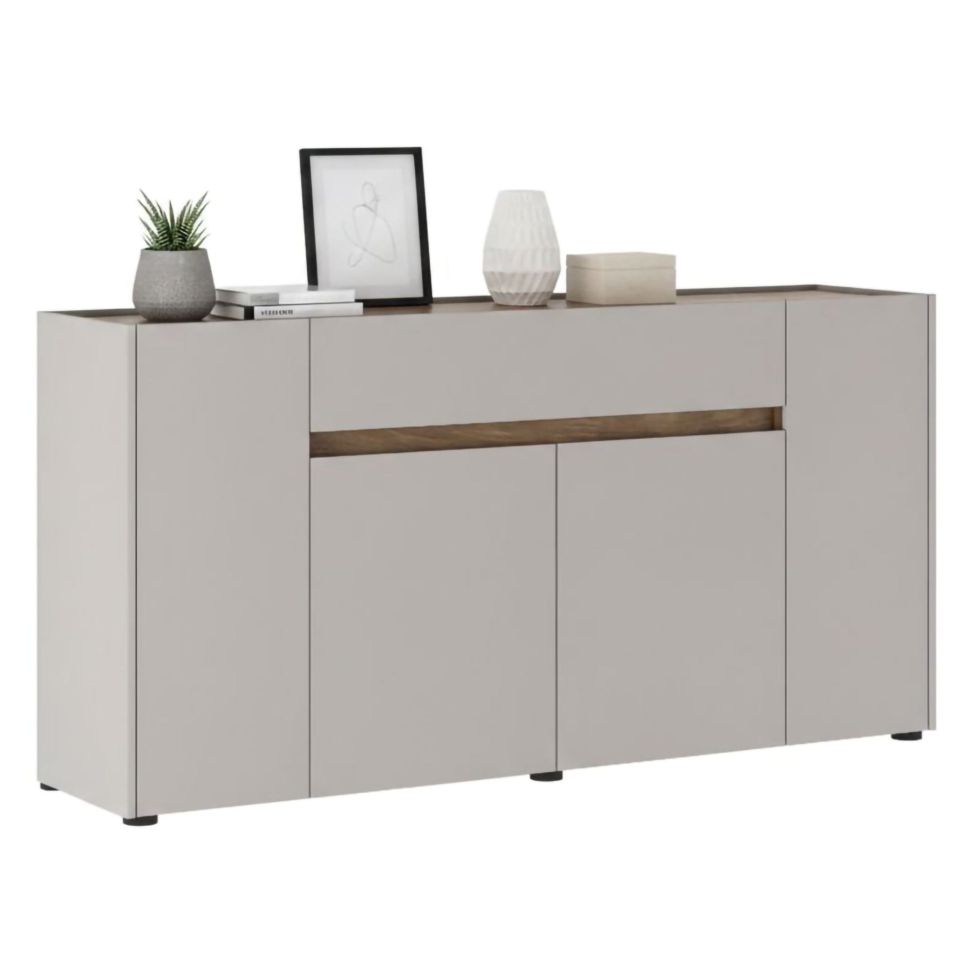 Madia Cirimido, Credenza un Cassetto, 170x40x85h cm Beige
