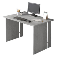 Ullano, Scrivania Modulabile, 119x78.2x75h cm Grigio Cemento