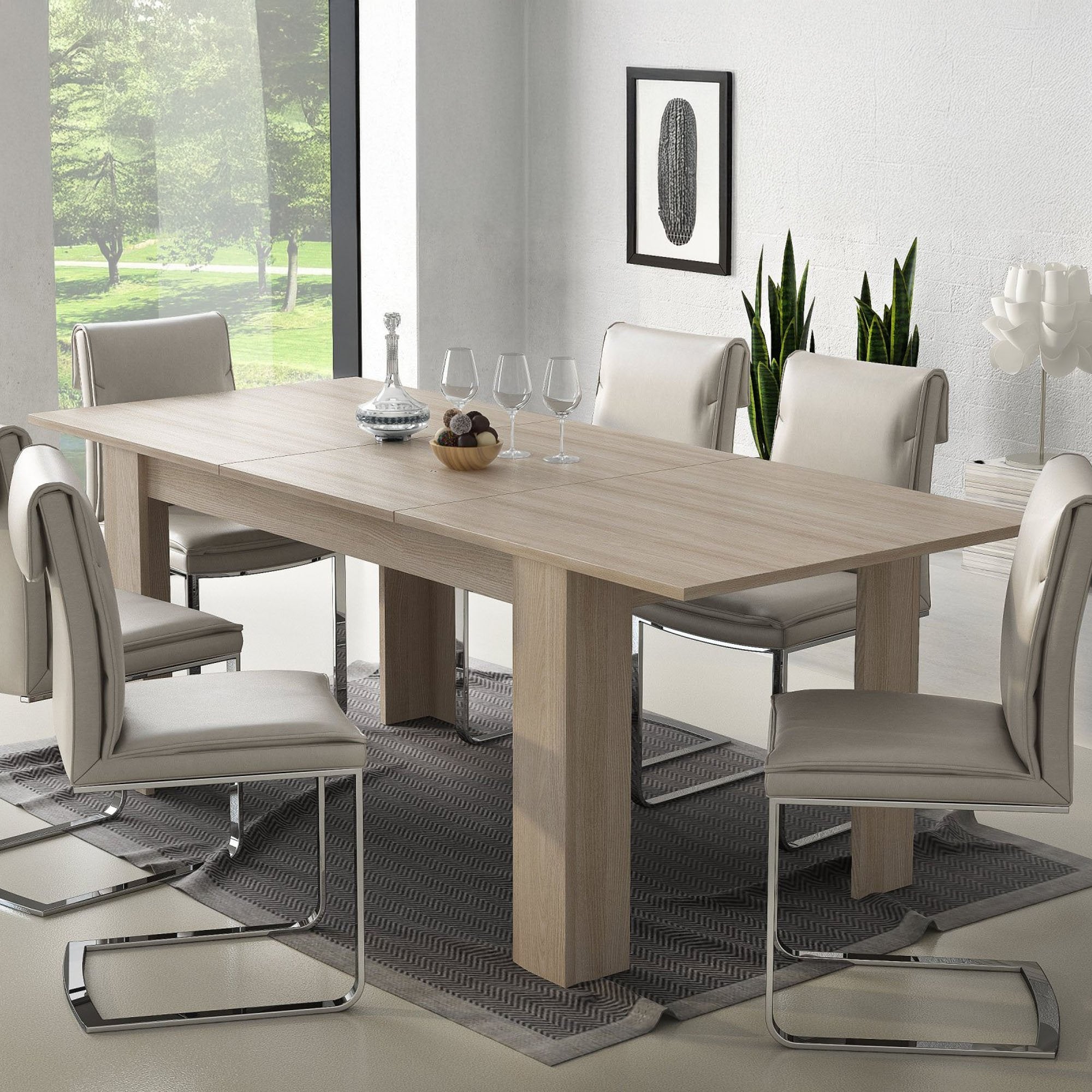 Campora, Tavolo Allungabile Allungabile, 220x90x75h cm Marrone Olmo