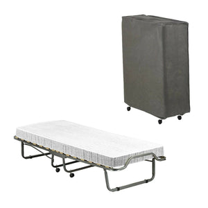 Brandina Maristella, Letto Pieghevole Materasso Incluso Made in Italy, Nero