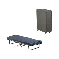 Brandina Fosca, Letto Pieghevole Materasso Incluso Made in Italy, Nero