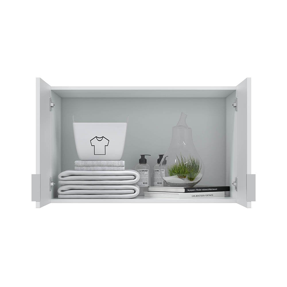 Carre, Armadio Multiuso 2 Ante un Ripiano, 51x49h cm Bianco