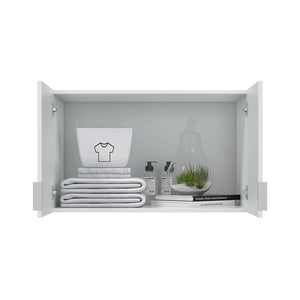 Carre, Armadio Multiuso 2 Ante un Ripiano, 51x49h cm Bianco