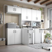 Senorbi, Armadio Multiuso 2 Ante un Ripiano, 40x88h cm Bianco