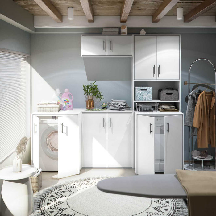 Senorbi, Armadio Multiuso 2 Ante un Ripiano, 40x88h cm Bianco