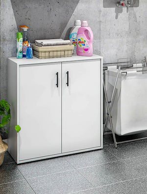 Senorbi, Armadio Multiuso 2 Ante un Ripiano, 40x88h cm Bianco