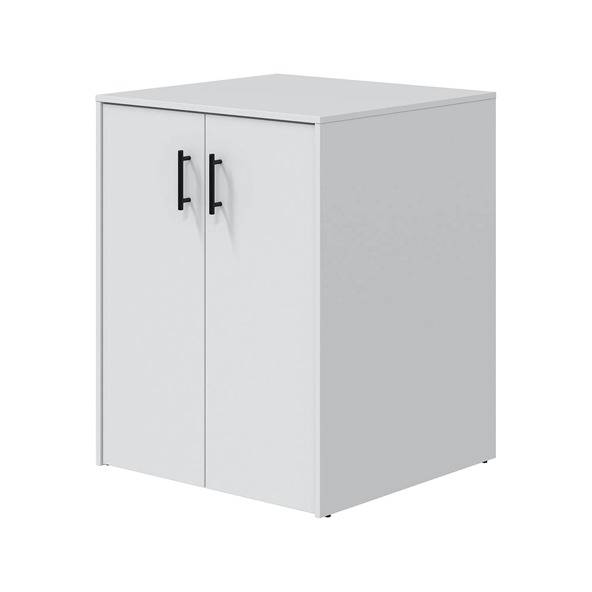 Montoro, Armadio Multiuso 2 Ante Apertura Battente, 67x88h cm Bianco