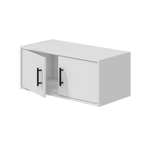 Vergemoli, Armadio Multiuso 2 Ante un Ripiano, 40x34h cm Bianco