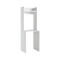 Tricyrtis, Armadio Multiuso Grande 3 Ripiani Made in Italy, 58.00x195.00h cm Bianco