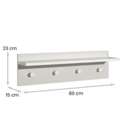 Eryngium, Appendiabiti 4 Ganci Made in Italy, Bianco