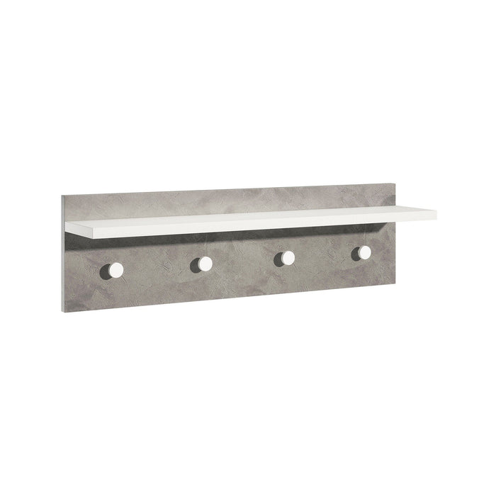 Eryngium, Appendiabiti 4 Ganci Made in Italy, Bianco Cemento