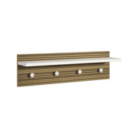 Eryngium, Appendiabiti 4 Ganci Made in Italy, Bianco Rovere