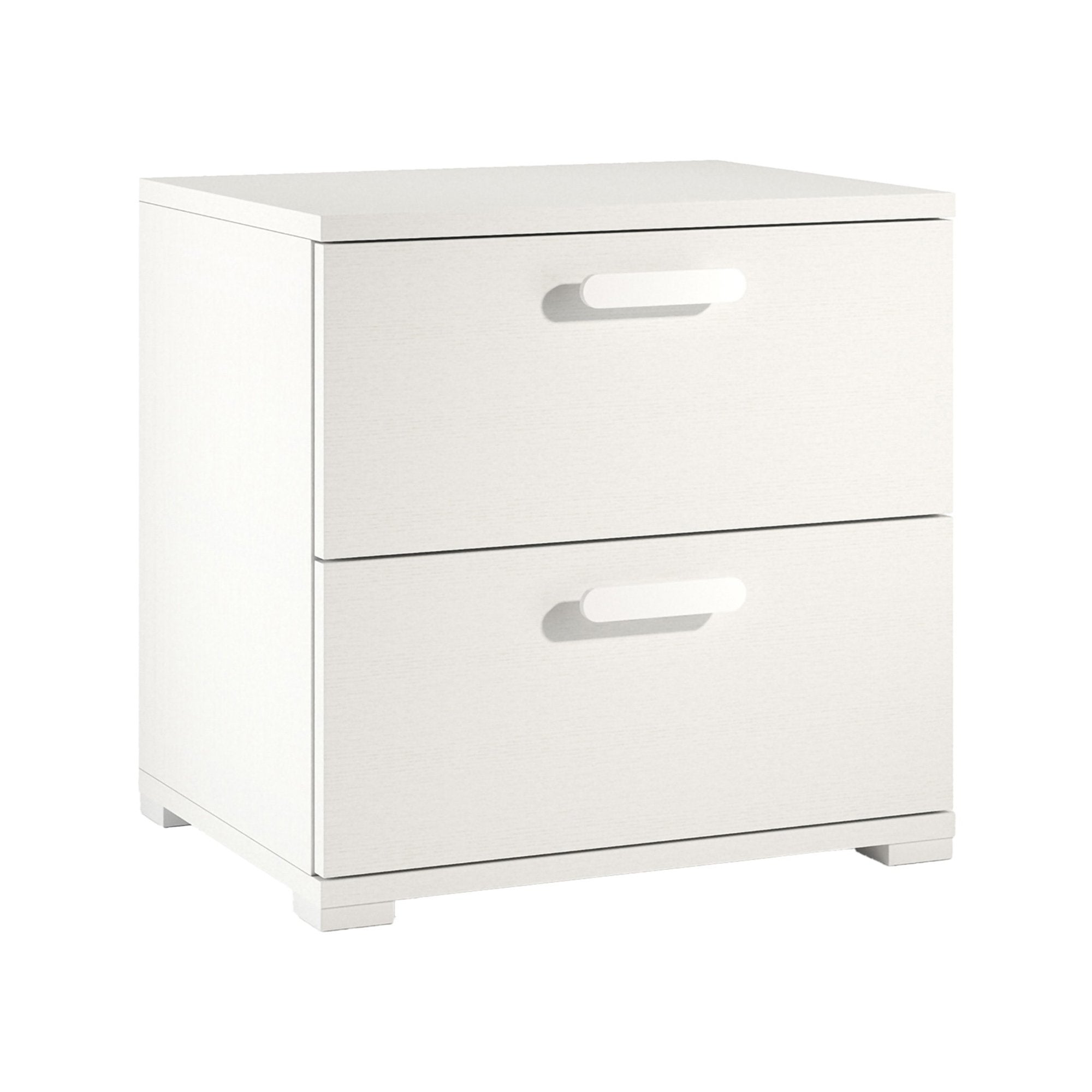 Scabiosa, Comodino un Ripiano Made in Italy, 40.00x50.00x45.00h cm Bianco