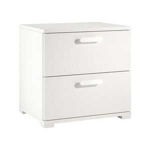 Scabiosa, Comodino un Ripiano Made in Italy, 40.00x50.00x45.00h cm Bianco