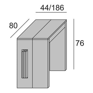 Meconopsis, Consolle Allungabile Allungabile Made in Italy, 90.00x186.00x78.00h cm Marrone Noce