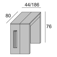 Consolle Allungabile Meconopsis, Beige 90.00x186.00x78.00h cm