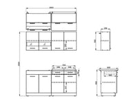 Cucinino Solarolo, Cucina un Cassetto, Bianco