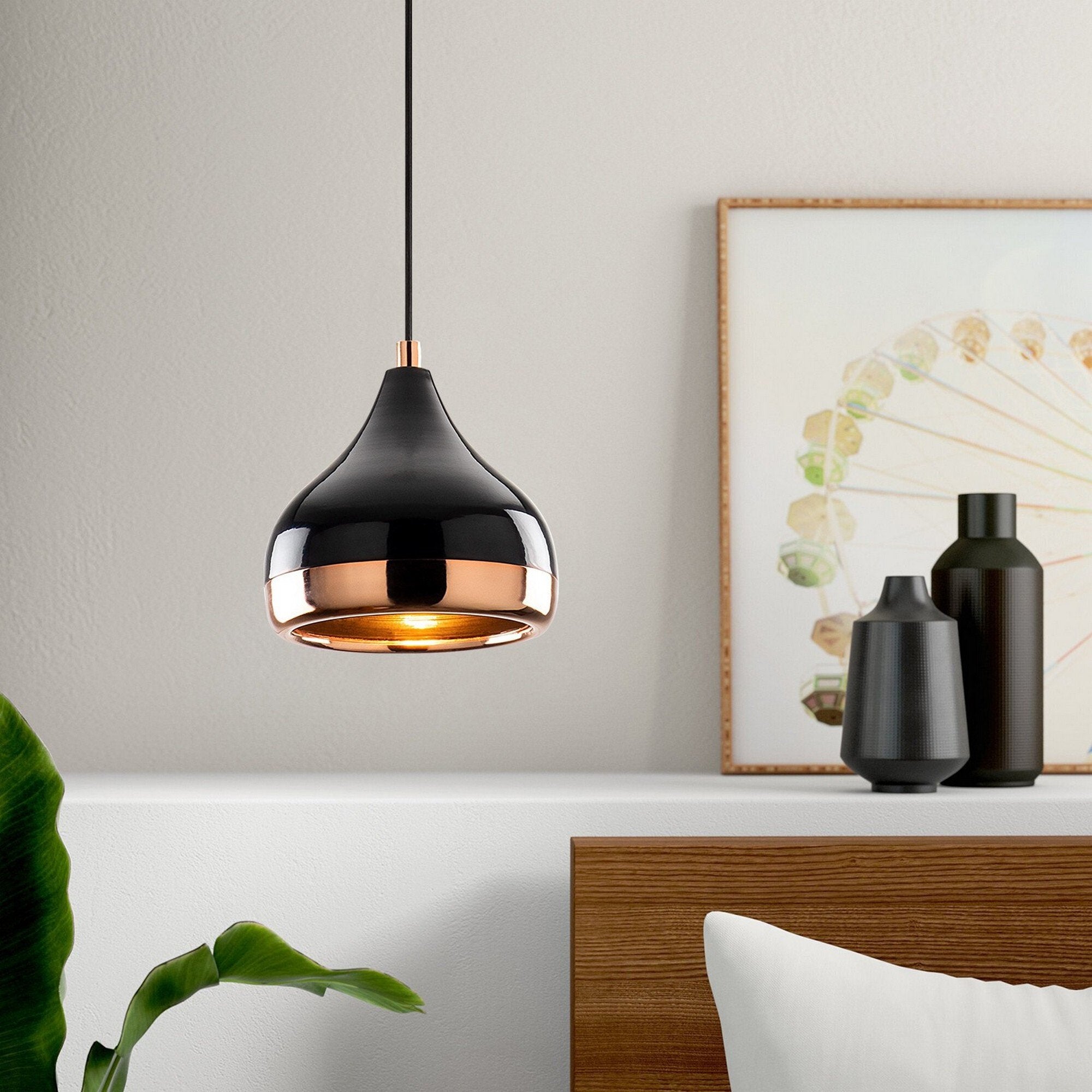 Valbruna, Lampada a Sospensione 892opv1753, Nero