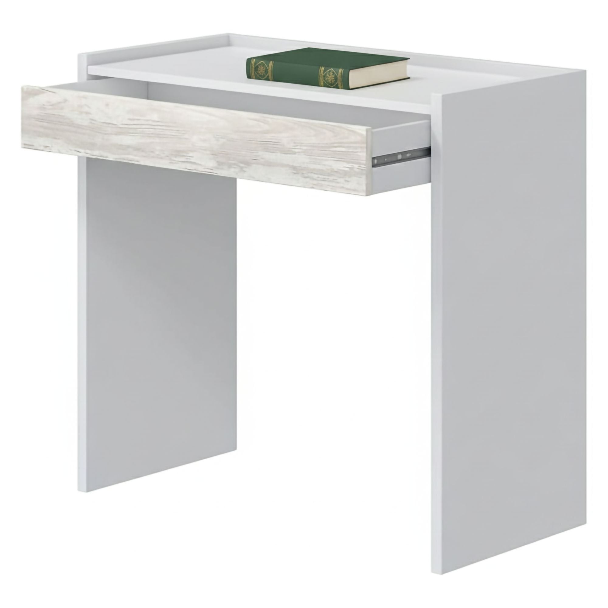 Veroli, Scrivania un Cassetto, 81.5x40x77h cm Bianco