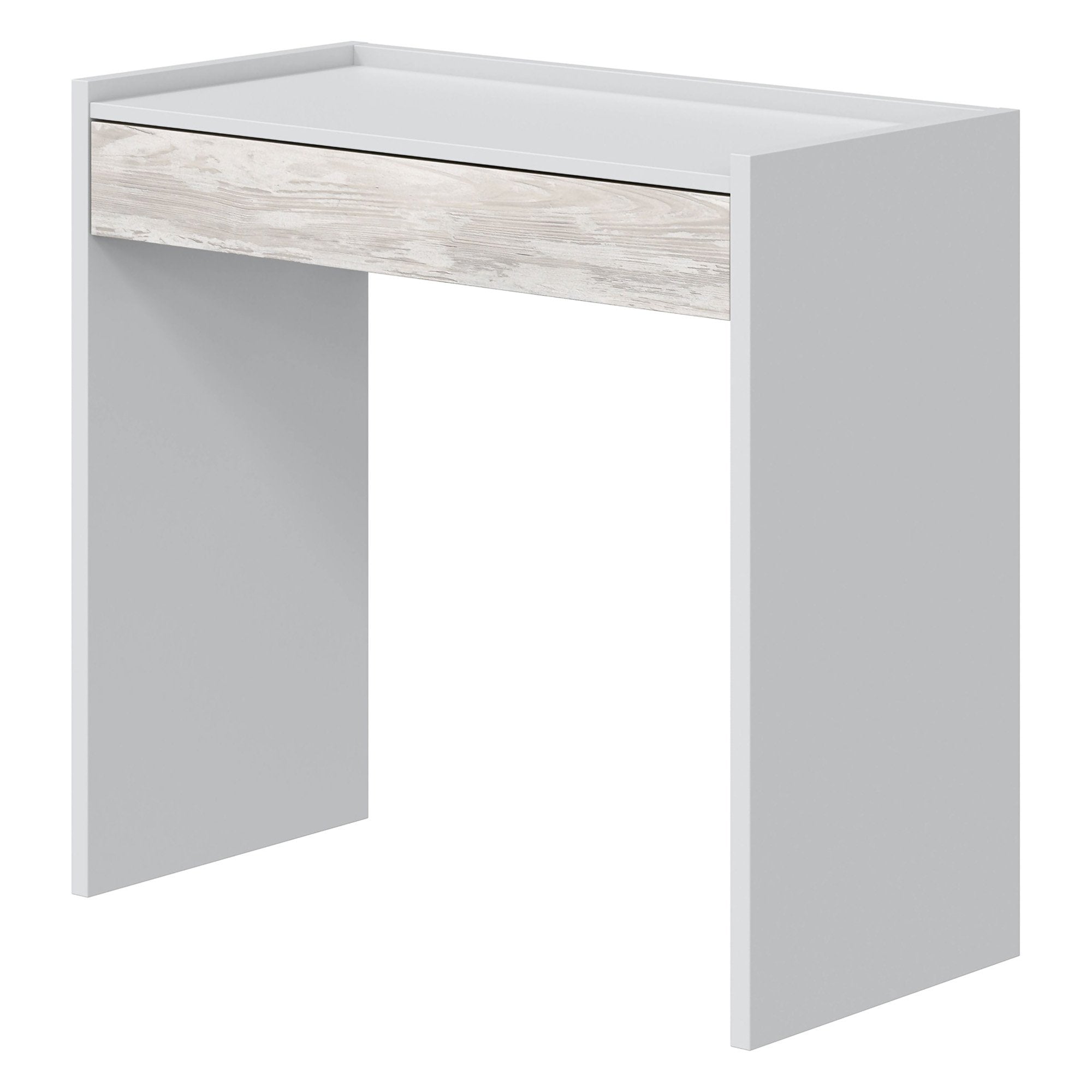 Veroli, Scrivania un Cassetto, 81.5x40x77h cm Bianco