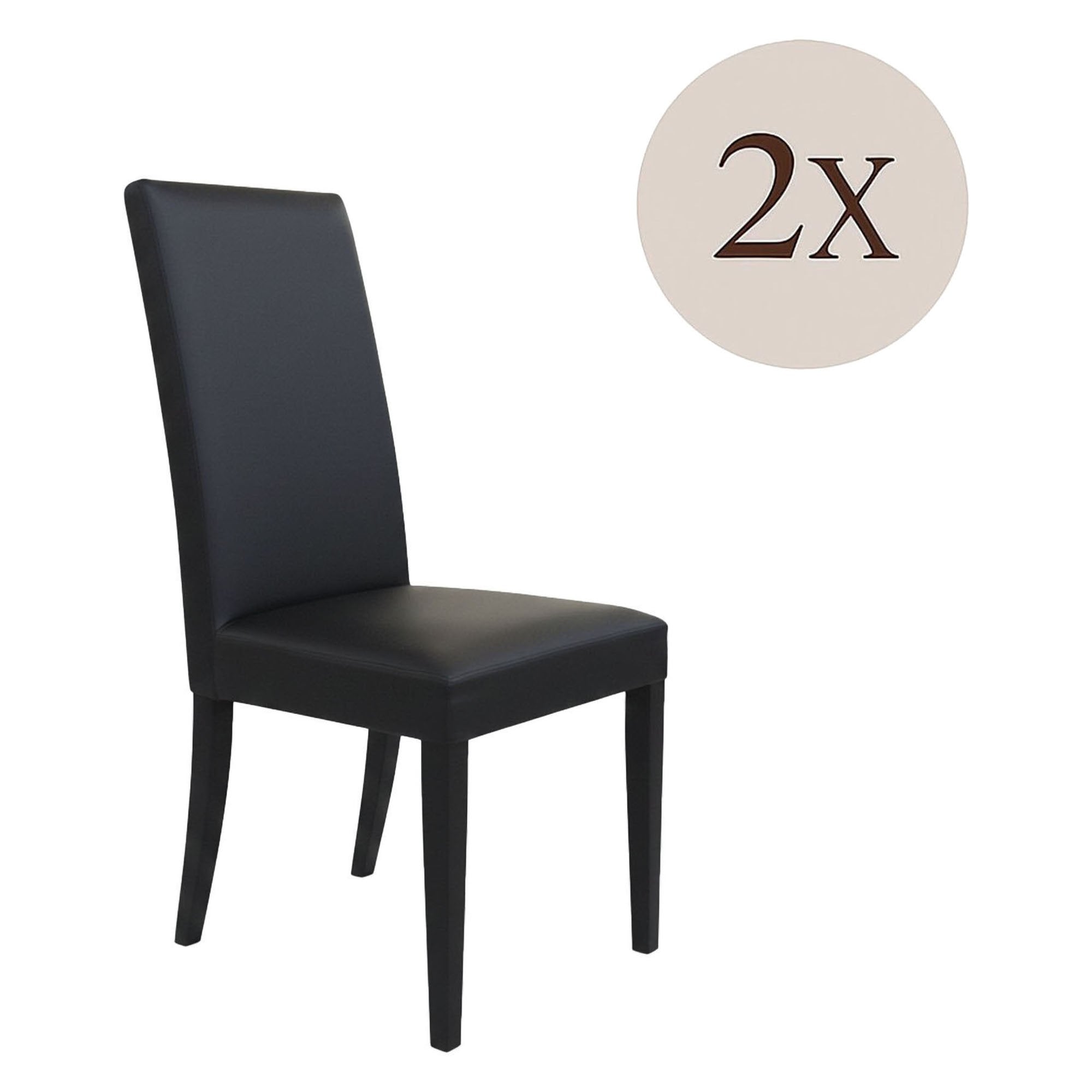 Ferraris, set di Sedie 2 Sedie, Nero