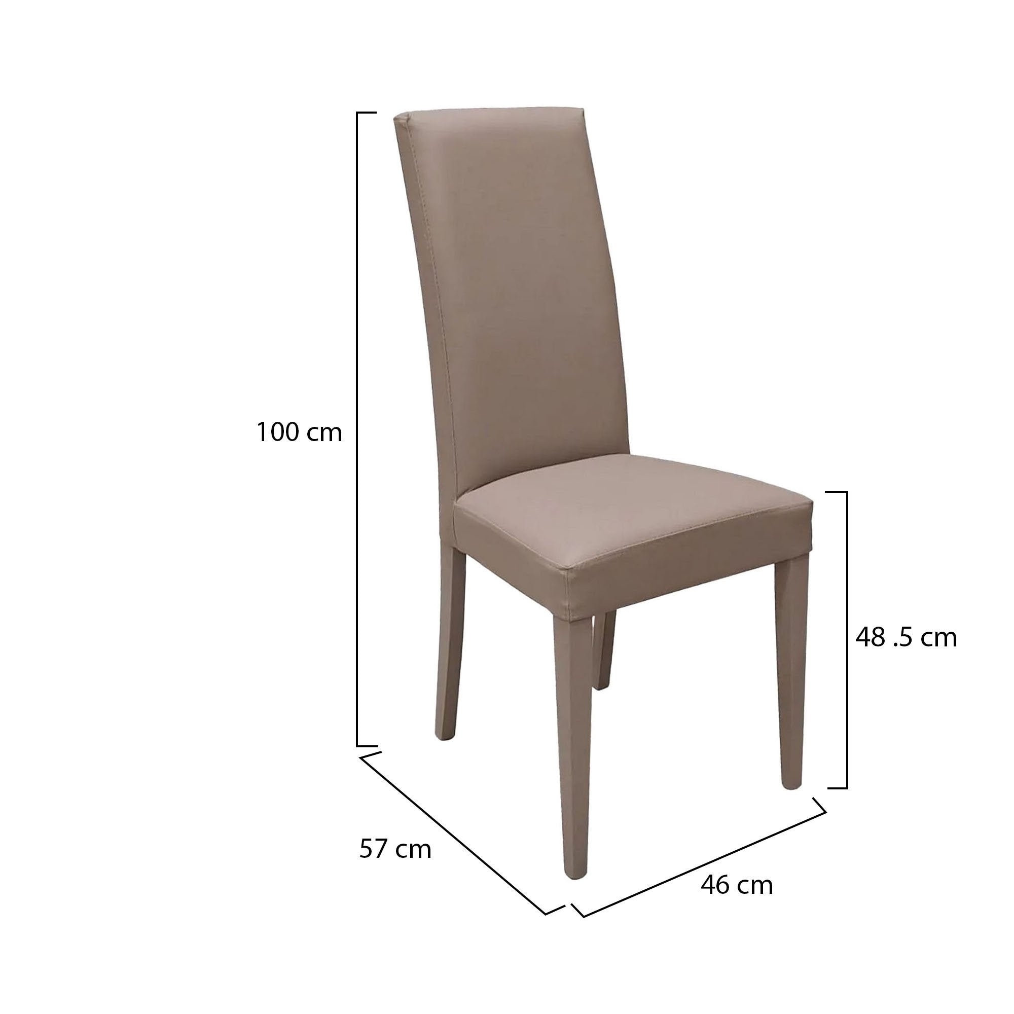 Ferraris, set di Sedie 4 Sedie, Grigio Tortora