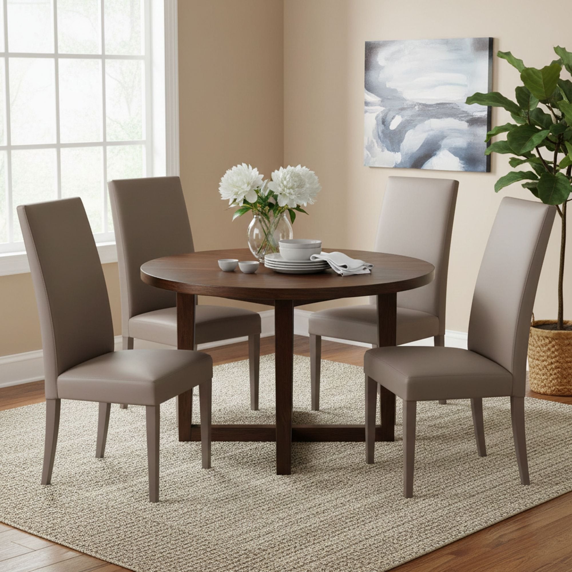 Ferraris, set di Sedie 4 Sedie, Grigio Tortora