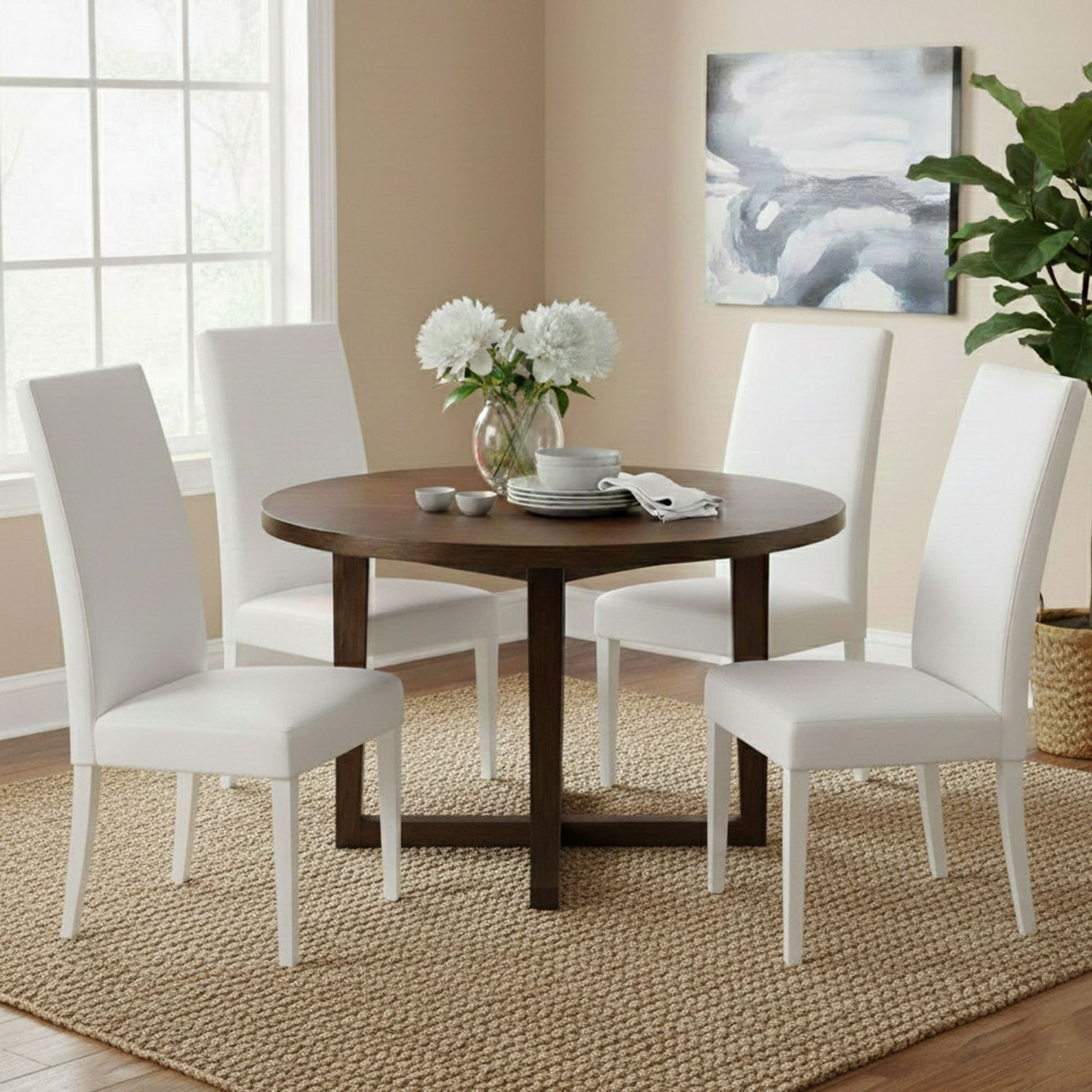 Ferraris, set di Sedie 4 Sedie, Bianco