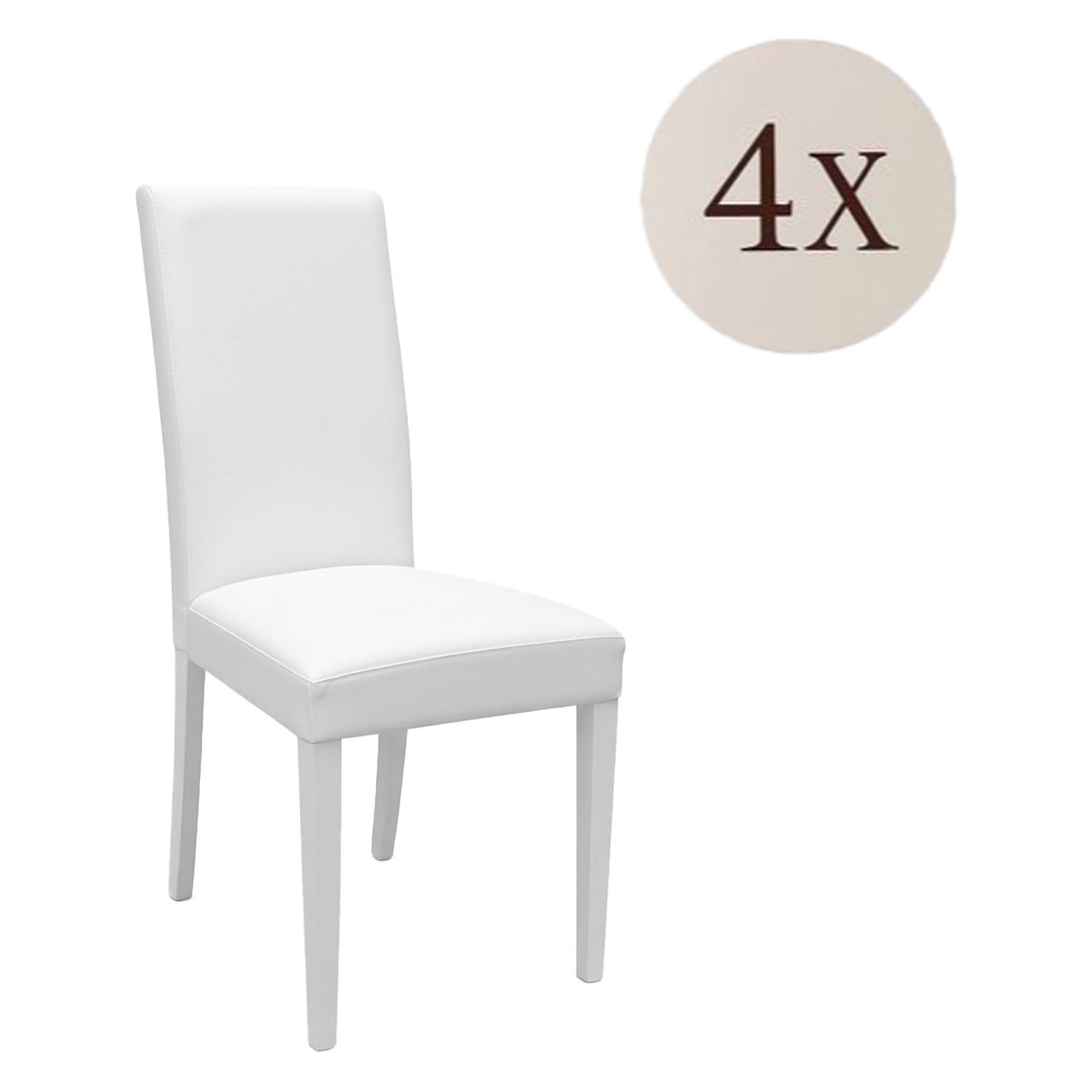 Ferraris, set di Sedie 4 Sedie, Bianco