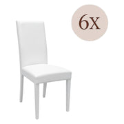 Ferraris, set di Sedie 6 Sedie, Bianco