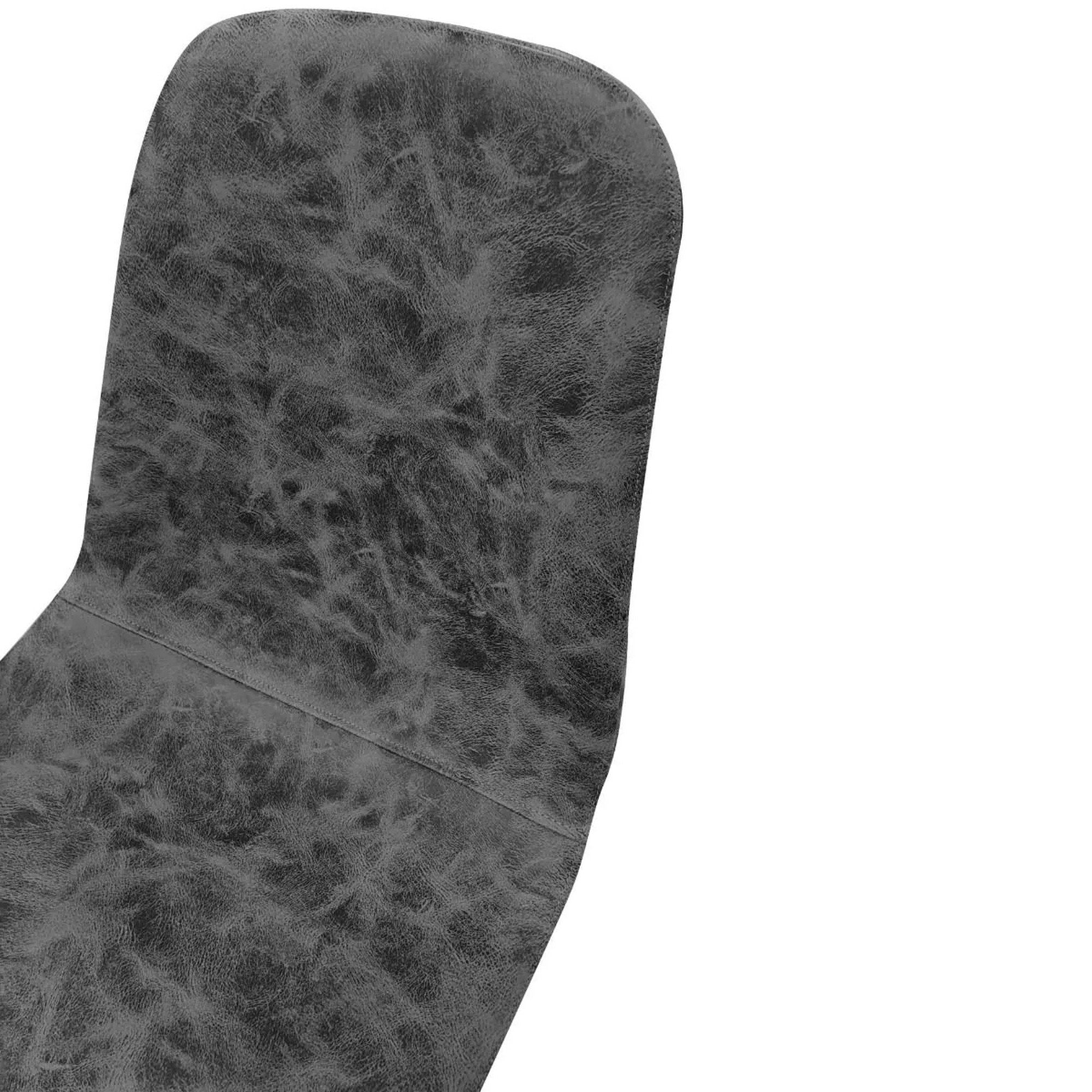 Ispani, set di Sedie 8 Sedie, Grigio Scuro