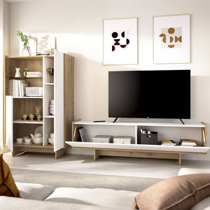 Walla, set Mobili da Soggiorno Cassetti, Bianco