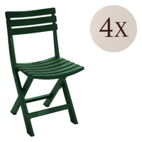 Jennie, Sedia da Esterno 4 Sedie Made in Italy, Verde