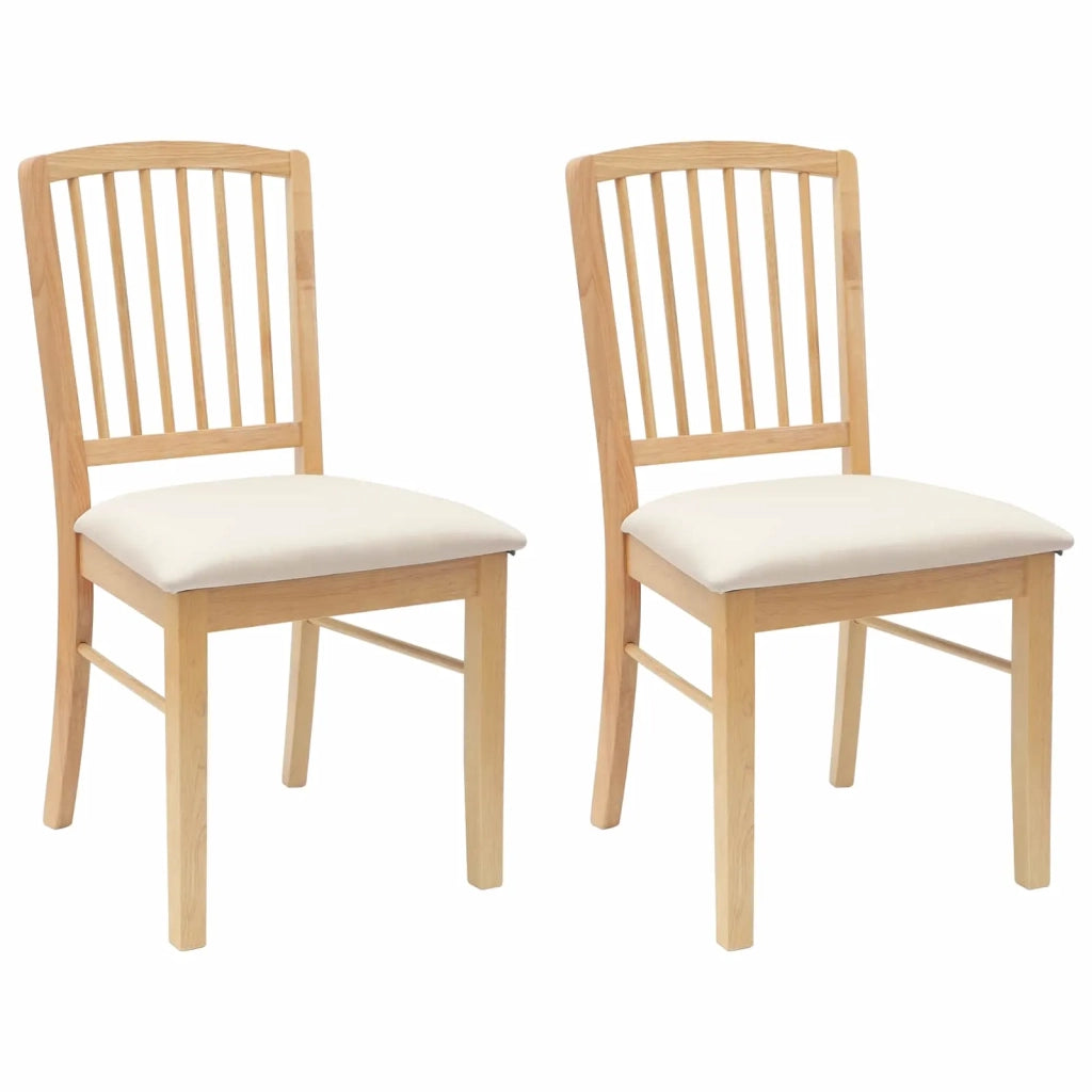 Sedie da pranzo 2 pcs Naturale 50 x 52,5 x 91 cm