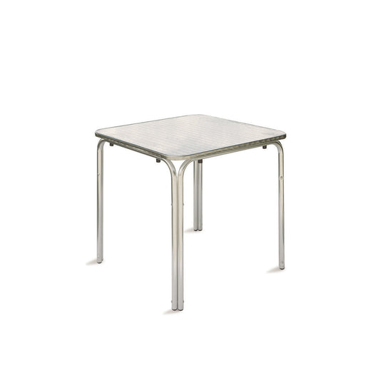 Tavolo Quadrato Ponente In Alluminio + Acciaio