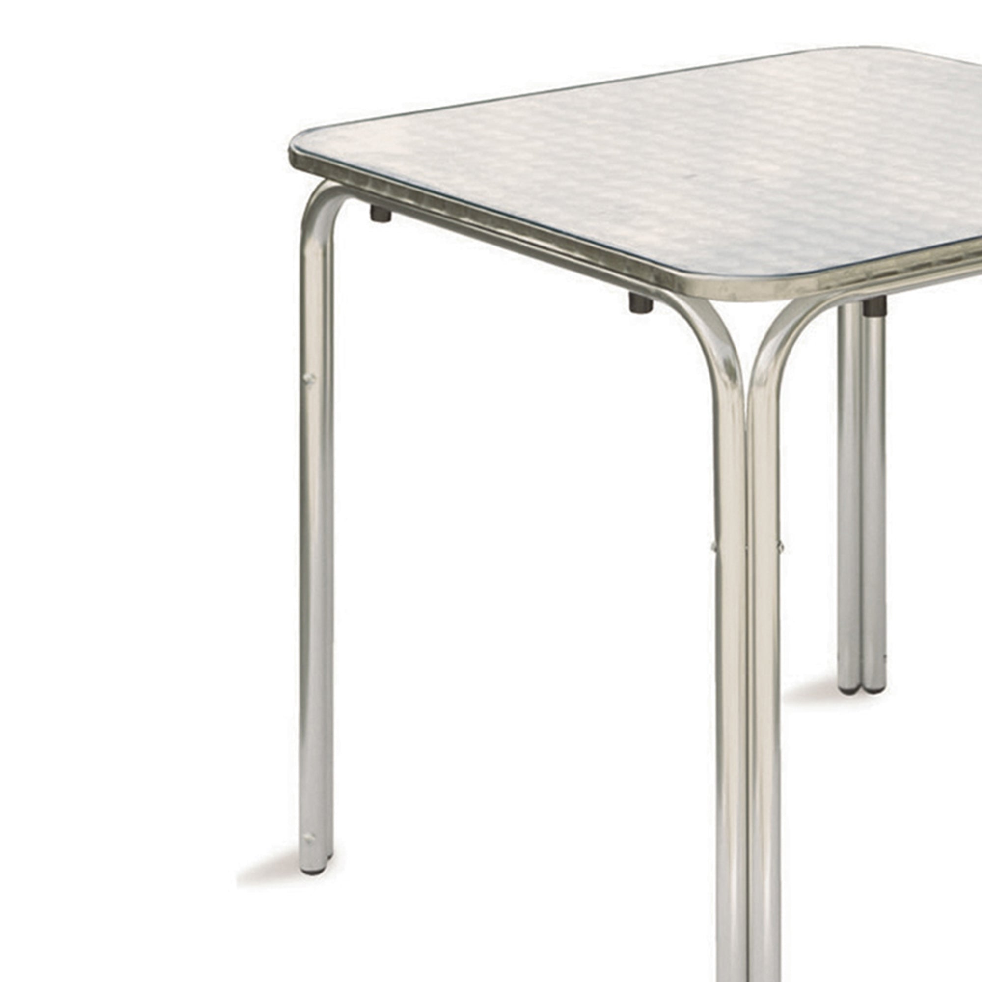 Tavolo Quadrato Ponente In Alluminio + Acciaio