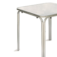 Tavolo Quadrato Ponente In Alluminio + Acciaio