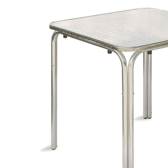 Tavolo Quadrato Ponente In Alluminio + Acciaio