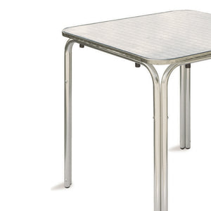 Tavolo Quadrato Ponente In Alluminio + Acciaio